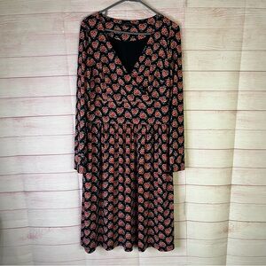 Brooks‎ Brothers Faux Wrap Long Sleeve Dress Size Large